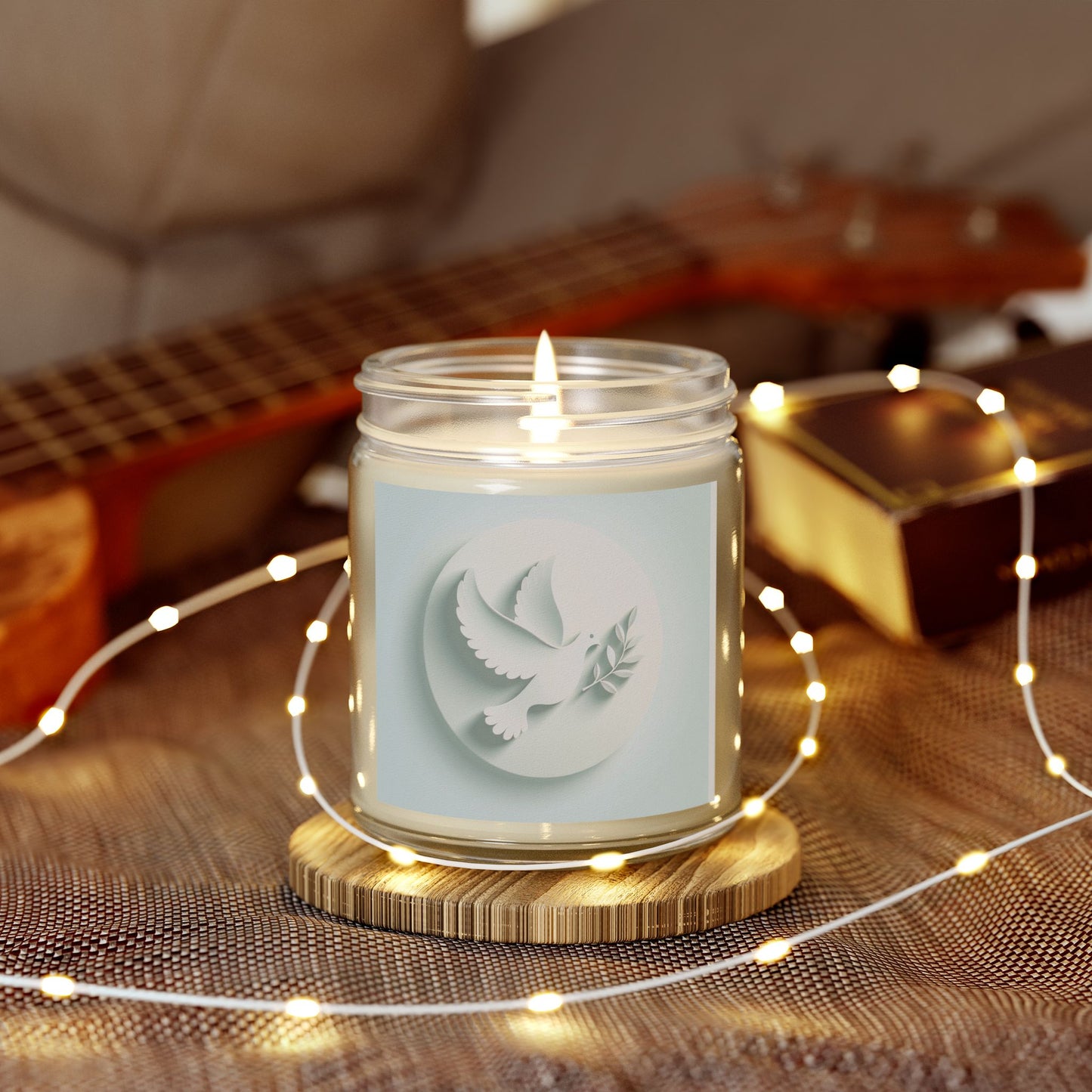 Twin Stars Peace Candle